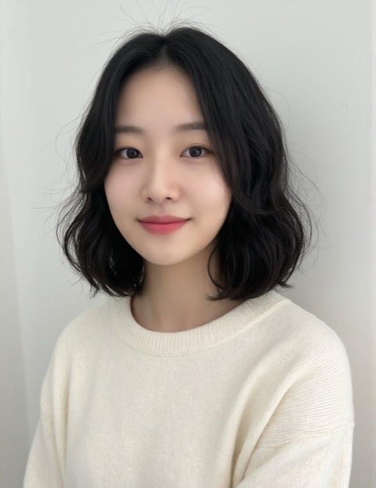 JIHO — 단발 웨이브펌