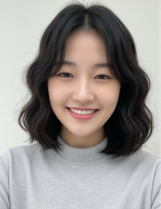 JIHO — 단발 물결펌