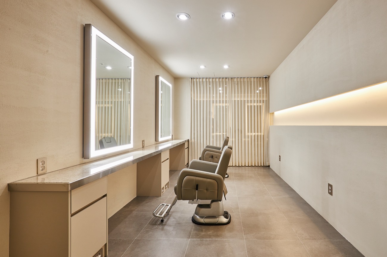 Private spa treatment room